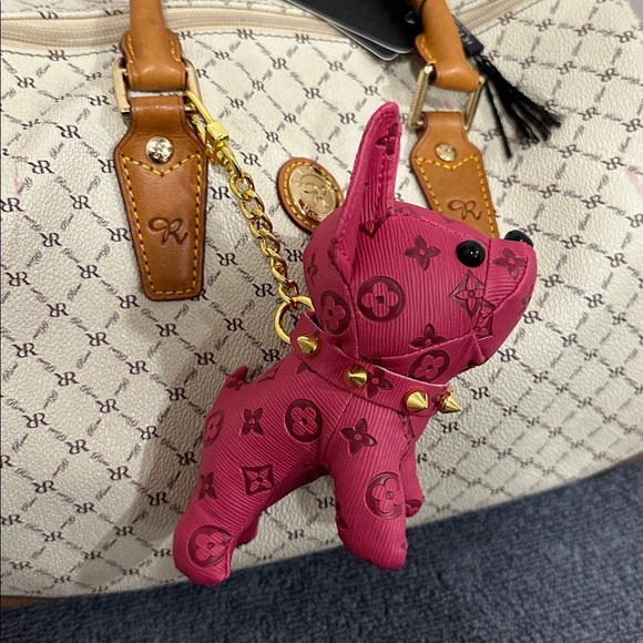 Designer  French bulldog purse, charm NWT - Picture 3 of 6